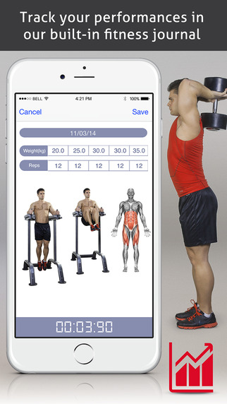 【免費運動App】Go Fitness - Exercises and Workouts, Trainer and Journal-APP點子