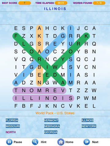 Screenshots of Word Search - Find Crossword Challenged Puzzles for iPad