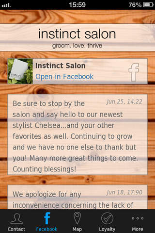 instinct salon screenshot 3