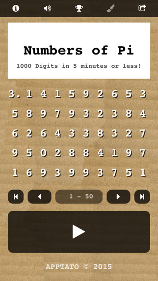 【免費遊戲App】Numbers of Pi-APP點子