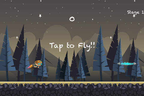飞行员男孩 - 小超人的太空完美飞翔 screenshot 3