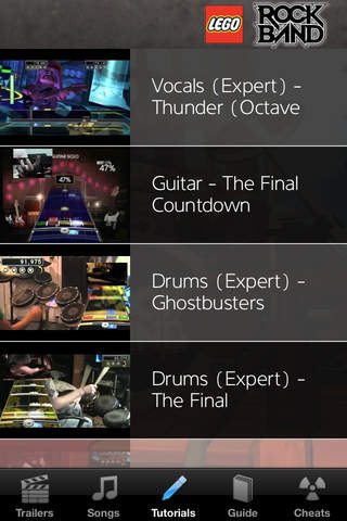 Game Cheats - The Lego Rock Band Hard Bass Challenges Edition screenshot 2