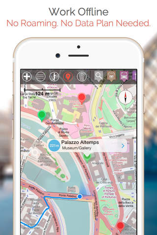 Pisa Map & Walks (F) screenshot 2
