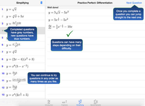 免費下載教育APP|Practice Perfect for iPad: Introduction to Differentiation app開箱文|APP開箱王
