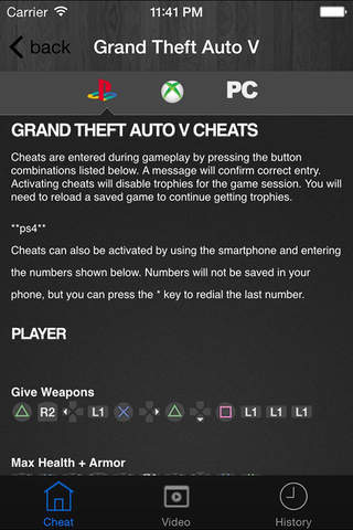 Cheats for GTA - for all Grand Theft Auto Games,GTA 5,GTA V screenshot 2