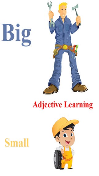 Adjectives Learning For Kids using Flashcards and Sounds- A toddler learning app