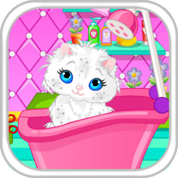 Cute Cat Bathing LOGO-APP點子