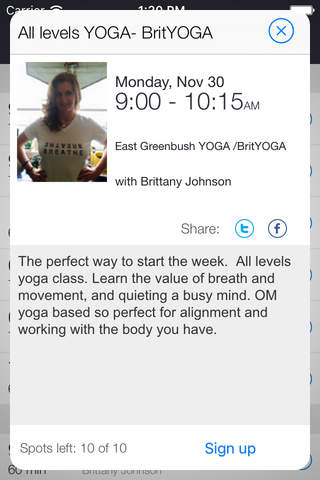 East Greenbush Yoga BritYOGA screenshot 2