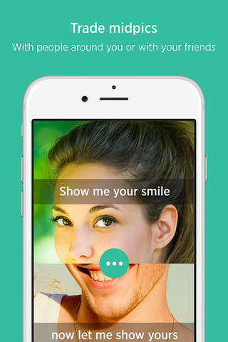 Midpic - say hello with half your selfie! screenshot 2
