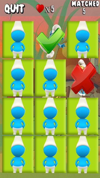 Matching Special Game for The Smurfs