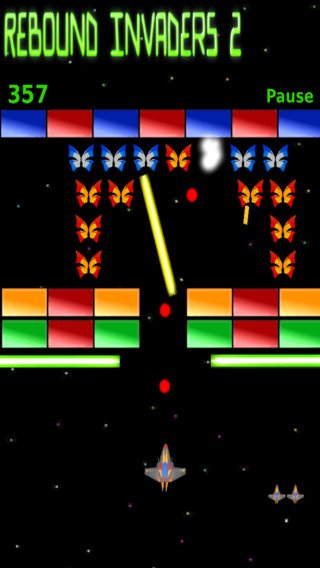 【免費遊戲App】Rebound Invaders 2, The Breakout-APP點子