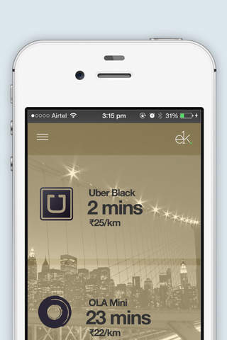 Ek - One app. All Cabs. screenshot 3