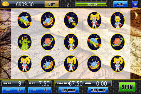 Aliens Treasure Paradise Cove Slots - Tap Digger Diamond Lucky Saga of Top Jackpot Games Free screenshot 4