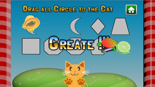 【免費遊戲App】QCat - toddler shape educational game (free)-APP點子