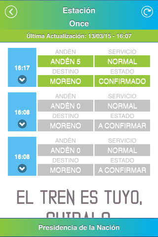 Trenes en Vivo screenshot 4