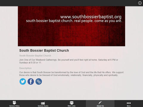 【免費社交App】South Bossier Baptist Church-APP點子