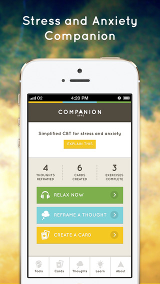 Stress Anxiety Companion - the beautifully designed CBT app that can help you feel better
