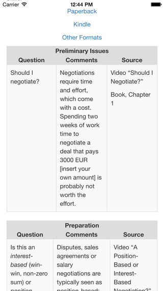 【免費商業App】Negotiation Planner: Simple and Effective Tools for Negotiation Success-APP點子