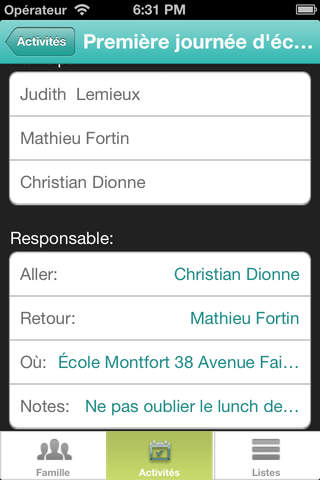 Planiclik calendrier familial - Calendrier partagé pour faciliter la co-parentalité screenshot 3