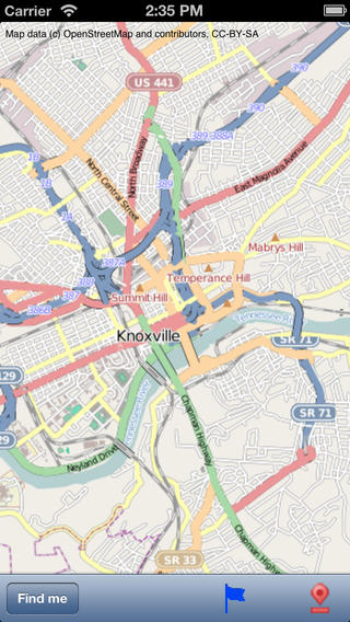Knoxville Street Map