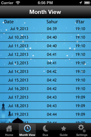 Ramadan Timings 2013 screenshot 2