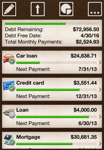 Debt Control - Get out of Debt with Debt Snowball Plan screenshot 3