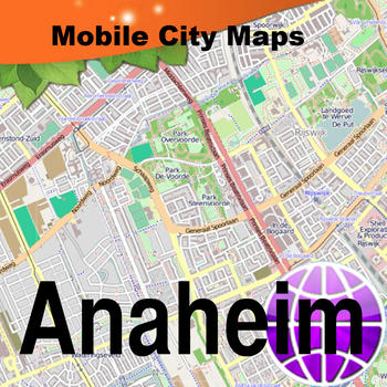 Anaheim and Disneyland Street Map LOGO-APP點子