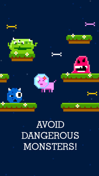 【免費遊戲App】Pixel Animal Jump - Cute Pets Hop and Avoid Nasty Enemies-APP點子