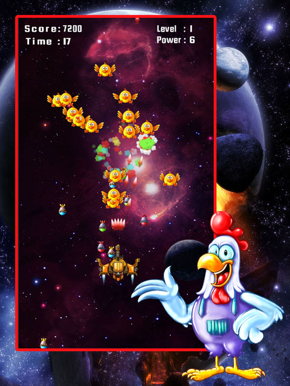 Screenshots of Space Attack: Chicken Shooter for iPad