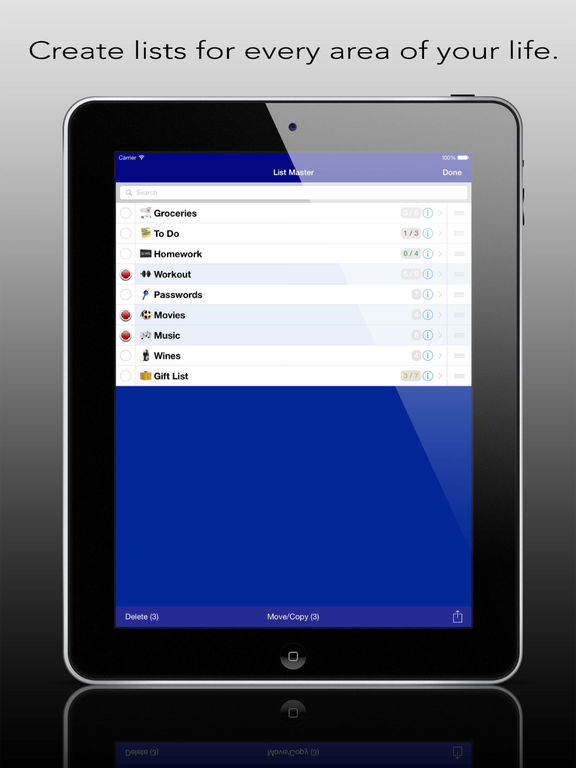 best shared list app iphone