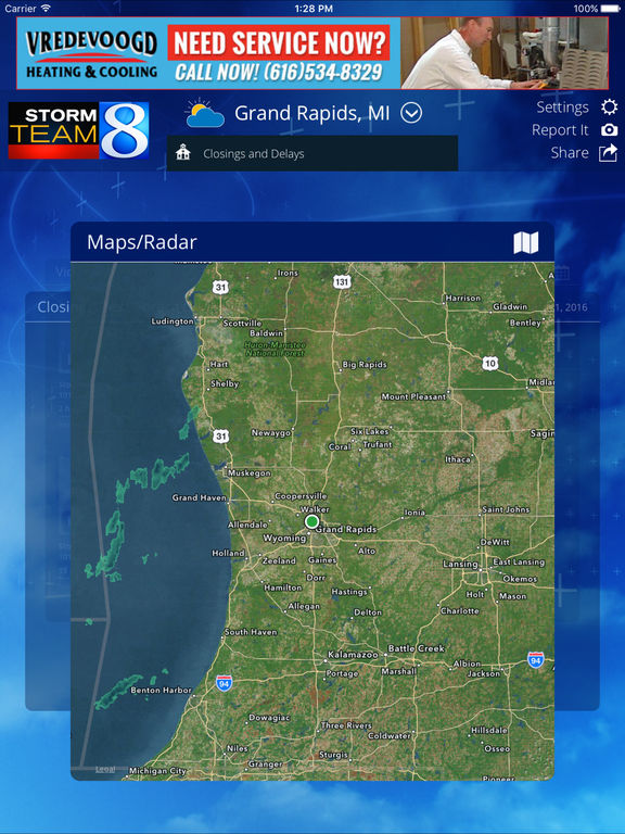 App Shopper: Storm Team 8 - WOOD TV8 Weather Weather