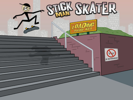Screenshots of Stickman Skater Free for iPad