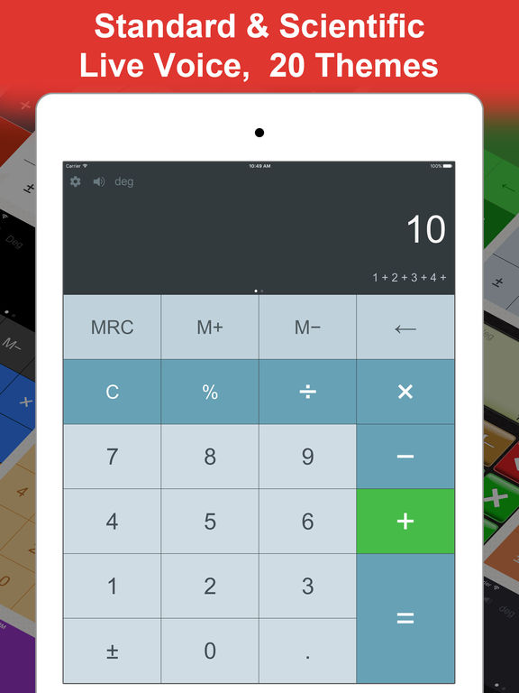 Calculator HD Free Note Calculator screenshot