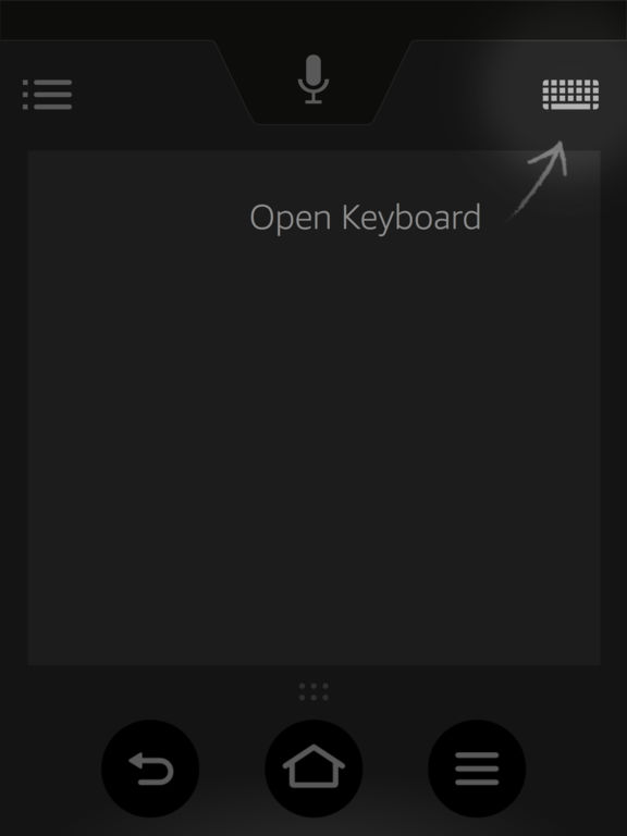 Screenshots of Amazon Fire TV Remote for iPad