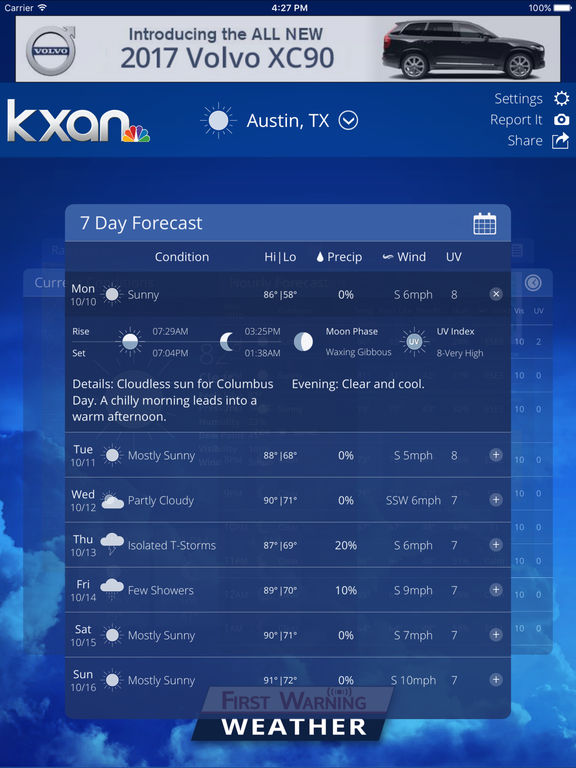 App Shopper KXAN Weather Local Austin Radar & Forecasts (Weather)