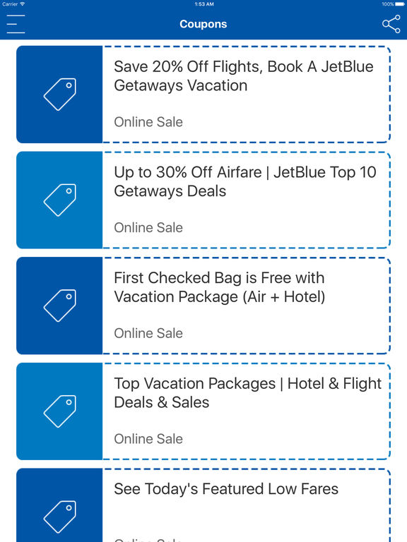 Jetblue coupon code