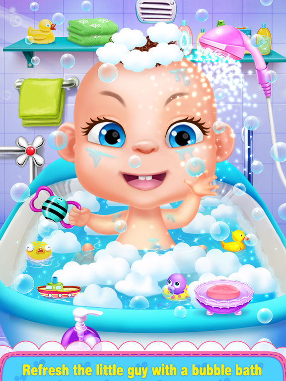 Baby Care Story - Newborn Salon, Food and Dressup Games for Kids для iPad