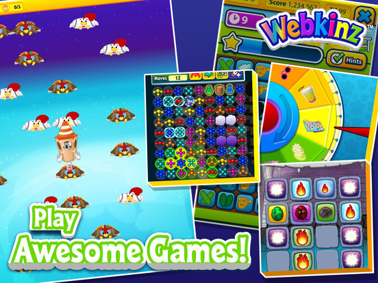 Where can you play Webkinz World games?