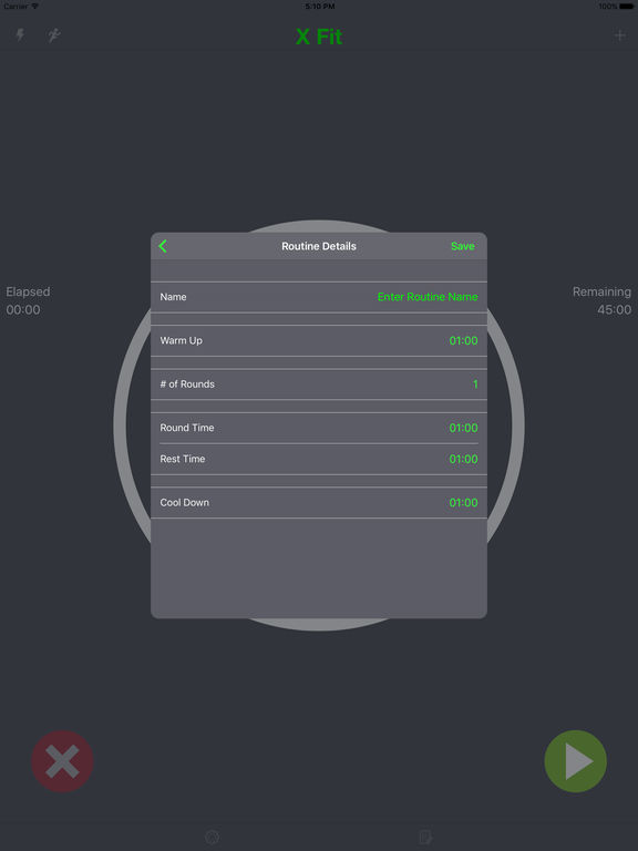 Chronic Timer & Run Tracker For Interval, HIIT, Tabata, Boxing