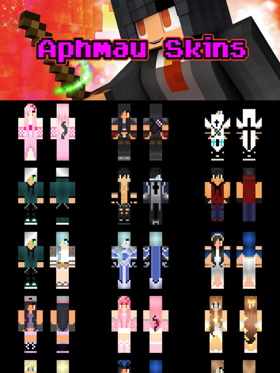 minecraft skins for girls aphmau pe