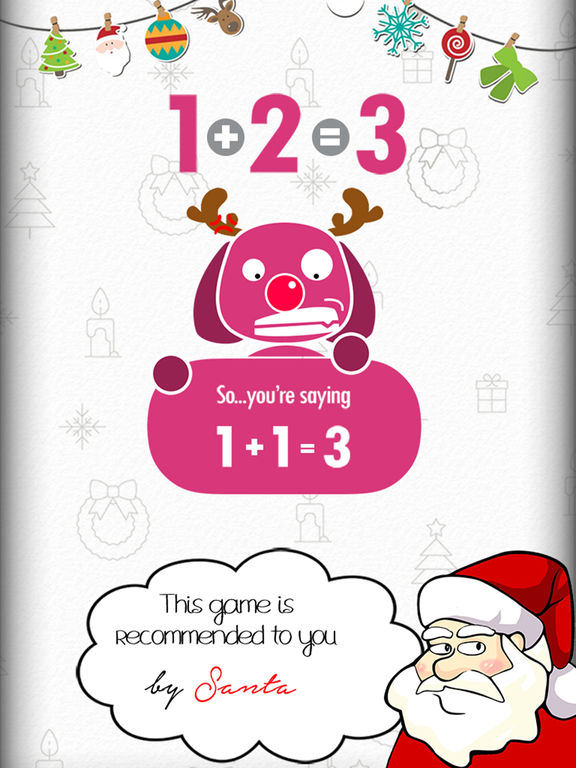 Screenshots of 1+2=3 for iPad