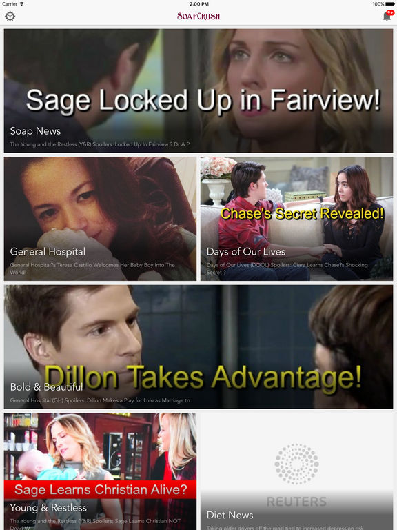 SoapCrush The beautiful soap opera news and free daytime TV magazine