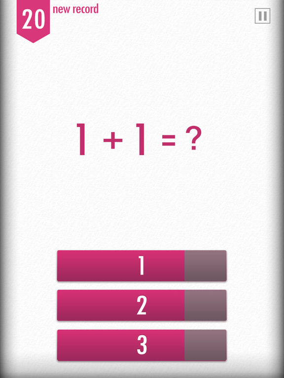 Screenshots of 1+2=3 for iPad