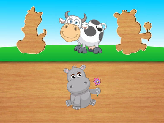 Игра для малышей - собери зверей и изучай природу - головоломка для детей с животными