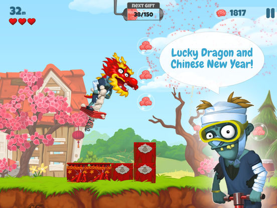 Screenshots of Zombie's Got a Pogo for iPad