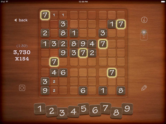 Screenshots of ▻Sudoku for iPad