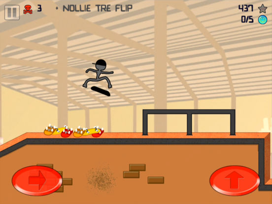 Screenshots of Stickman Skater Free for iPad