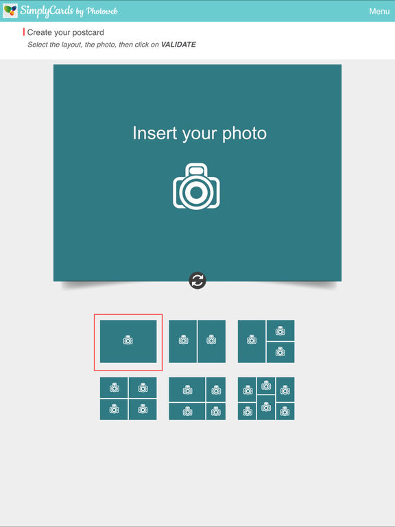 SimplyCards by Photoweb Real Postcard screenshot