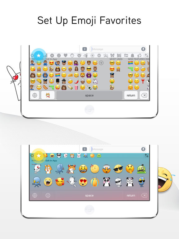 Screenshots of Emoji> for iPad