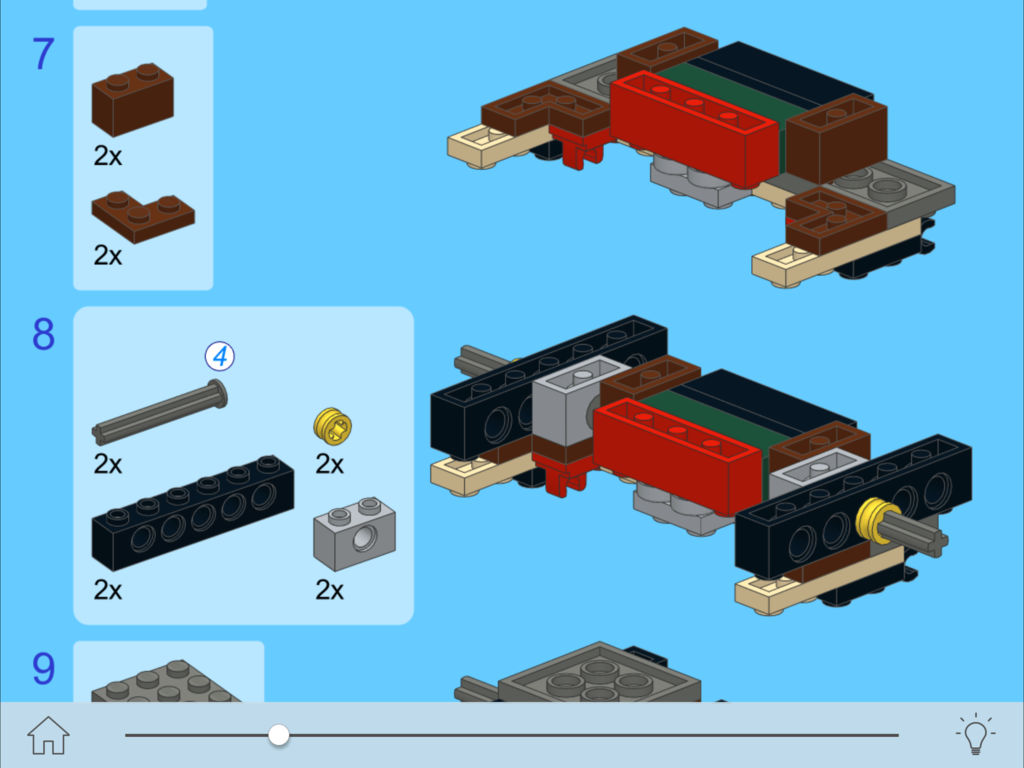 porsche for lego 10242 set - building instructions